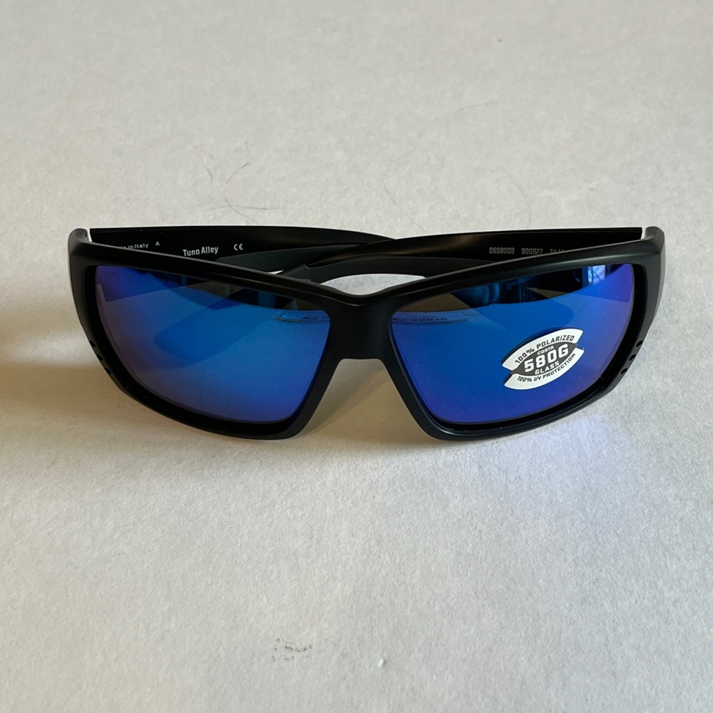 Costa Tuna Alley 580g Sunglasses Blue Mirror Black Matte